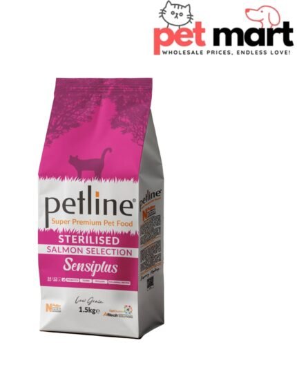 PETLINE SUPER PREMIUM STERILISED CAT FOOD SALMON SELECTION